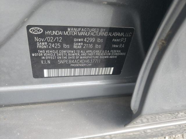 Photo 9 VIN: 5NPEB4AC4DH637711 - HYUNDAI SONATA GLS 