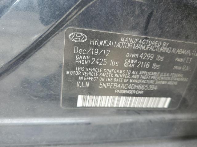 Photo 11 VIN: 5NPEB4AC4DH665394 - HYUNDAI SONATA 