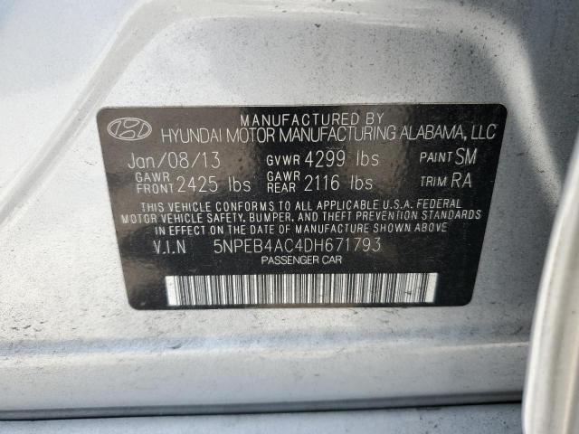 Photo 11 VIN: 5NPEB4AC4DH671793 - HYUNDAI SONATA GLS 