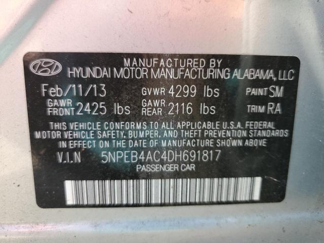 Photo 11 VIN: 5NPEB4AC4DH691817 - HYUNDAI SONATA 