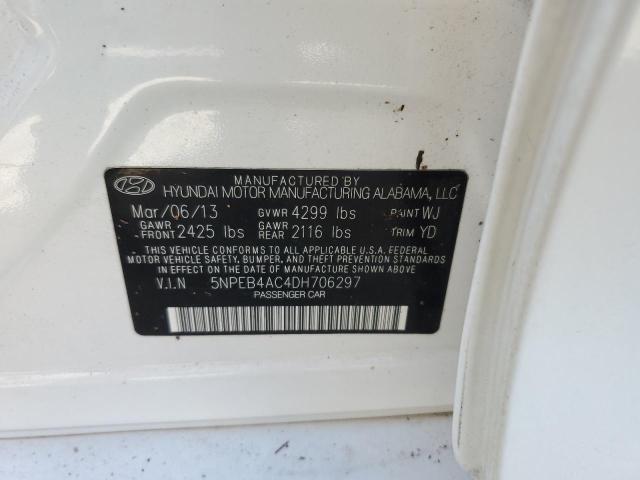 Photo 9 VIN: 5NPEB4AC4DH706297 - HYUNDAI SONATA GLS 