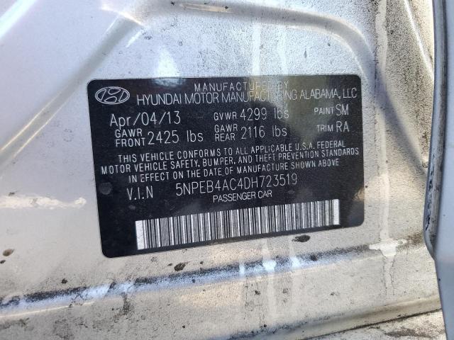 Photo 11 VIN: 5NPEB4AC4DH723519 - HYUNDAI SONATA 