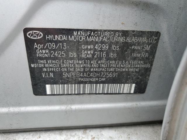 Photo 11 VIN: 5NPEB4AC4DH725691 - HYUNDAI SONATA 