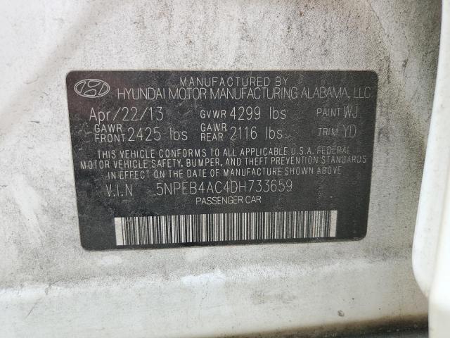 Photo 11 VIN: 5NPEB4AC4DH733659 - HYUNDAI SONATA 