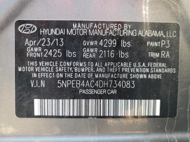 Photo 9 VIN: 5NPEB4AC4DH734083 - HYUNDAI SONATA GLS 