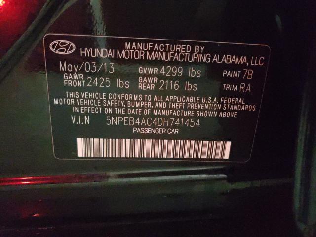 Photo 9 VIN: 5NPEB4AC4DH741454 - HYUNDAI SONATA GLS 