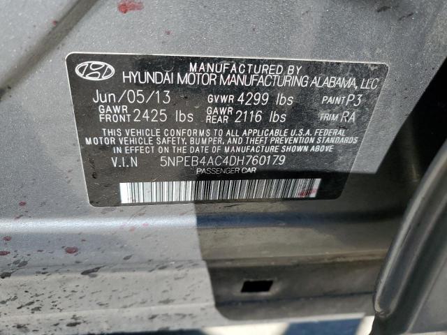 Photo 11 VIN: 5NPEB4AC4DH760179 - HYUNDAI SONATA 