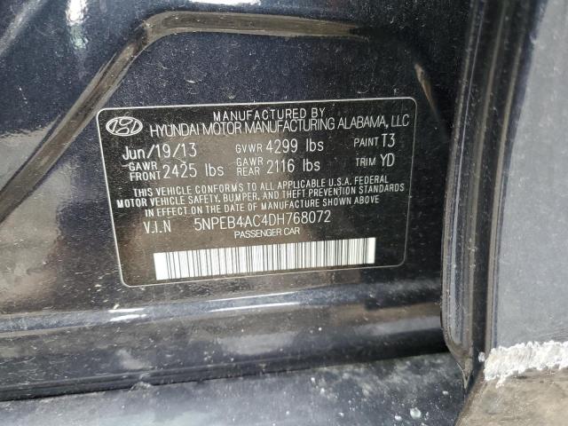 Photo 11 VIN: 5NPEB4AC4DH768072 - HYUNDAI SONATA GLS 