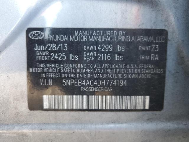 Photo 11 VIN: 5NPEB4AC4DH774194 - HYUNDAI SONATA GLS 