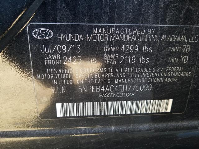 Photo 9 VIN: 5NPEB4AC4DH775099 - HYUNDAI SONATA GLS 