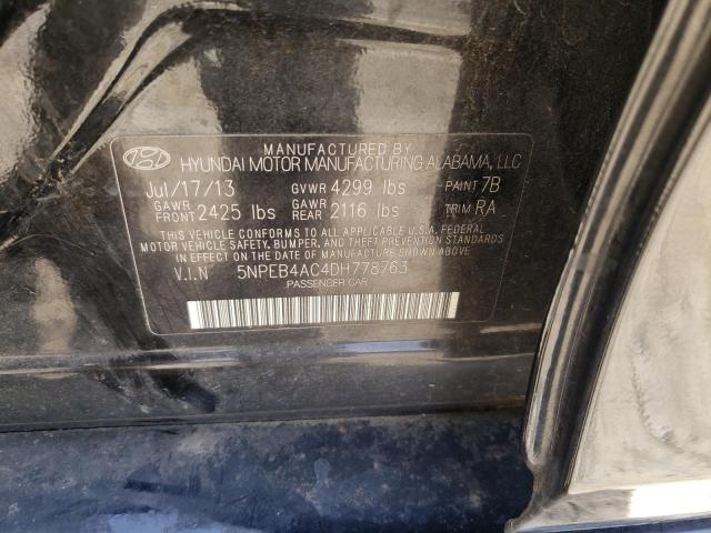 Photo 9 VIN: 5NPEB4AC4DH778763 - HYUNDAI SONATA GLS 