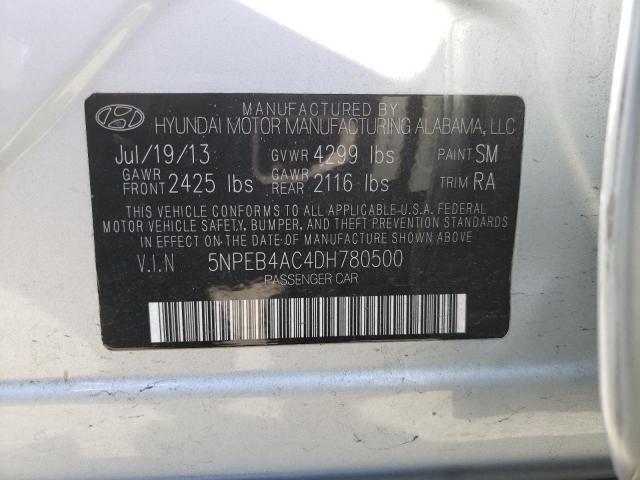 Photo 11 VIN: 5NPEB4AC4DH780500 - HYUNDAI SONATA GLS 