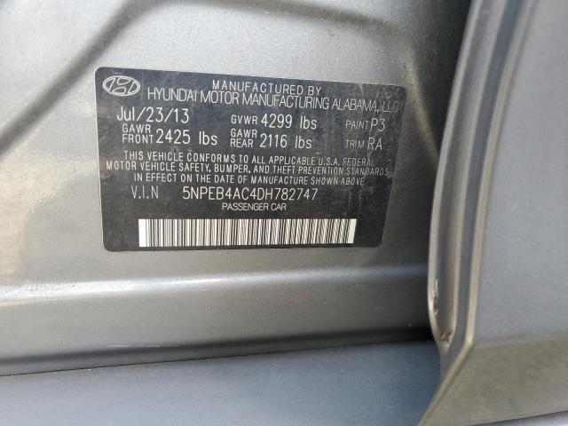 Photo 11 VIN: 5NPEB4AC4DH782747 - HYUNDAI SONATA GLS 