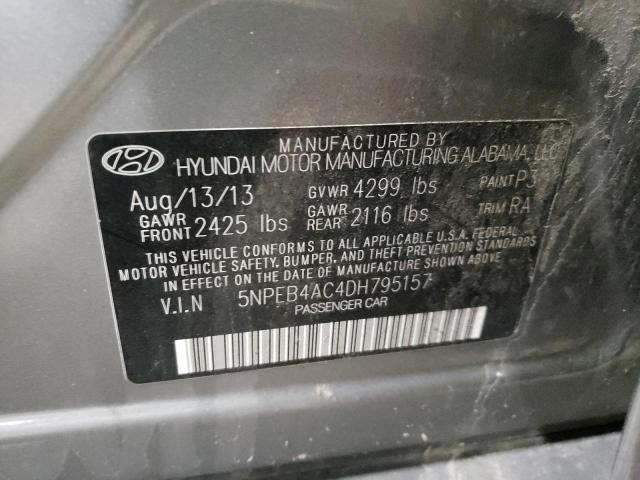 Photo 11 VIN: 5NPEB4AC4DH795157 - HYUNDAI SONATA 