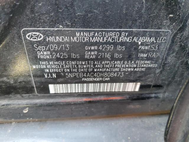 Photo 11 VIN: 5NPEB4AC4DH808473 - HYUNDAI SONATA 