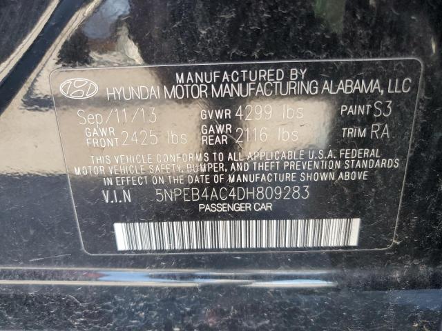 Photo 11 VIN: 5NPEB4AC4DH809283 - HYUNDAI SONATA GLS 