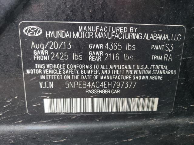 Photo 11 VIN: 5NPEB4AC4EH797377 - HYUNDAI SONATA 