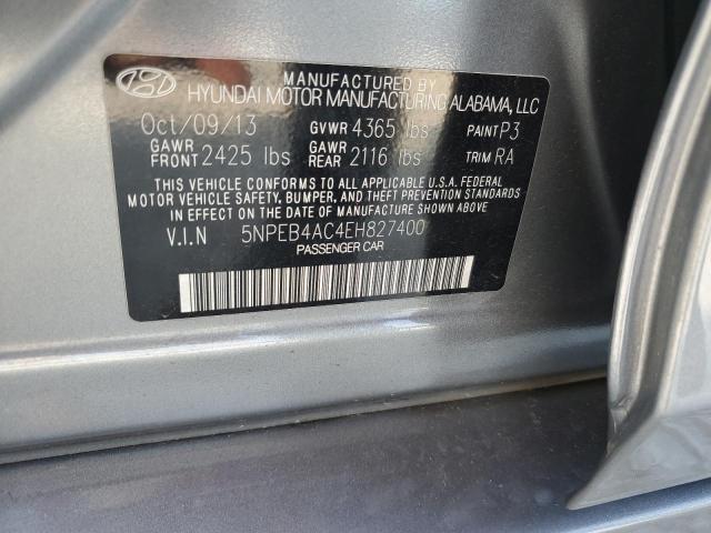 Photo 11 VIN: 5NPEB4AC4EH827400 - HYUNDAI SONATA GLS 