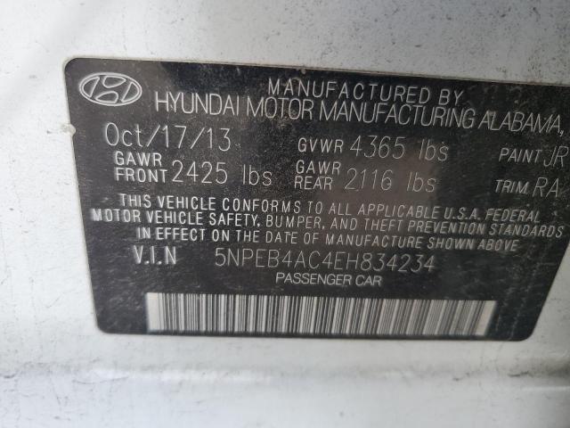 Photo 11 VIN: 5NPEB4AC4EH834234 - HYUNDAI SONATA GLS 