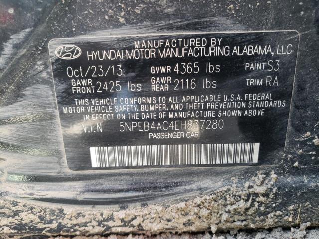 Photo 9 VIN: 5NPEB4AC4EH837280 - HYUNDAI SONATA GLS 