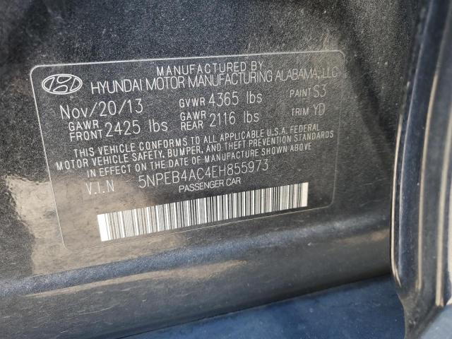 Photo 12 VIN: 5NPEB4AC4EH855973 - HYUNDAI SONATA GLS 