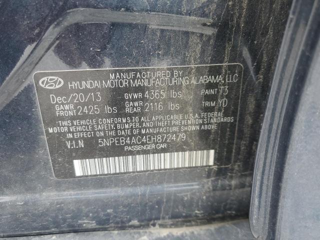 Photo 12 VIN: 5NPEB4AC4EH872479 - HYUNDAI SONATA 