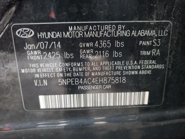 Photo 9 VIN: 5NPEB4AC4EH875818 - HYUNDAI SONATA GLS 