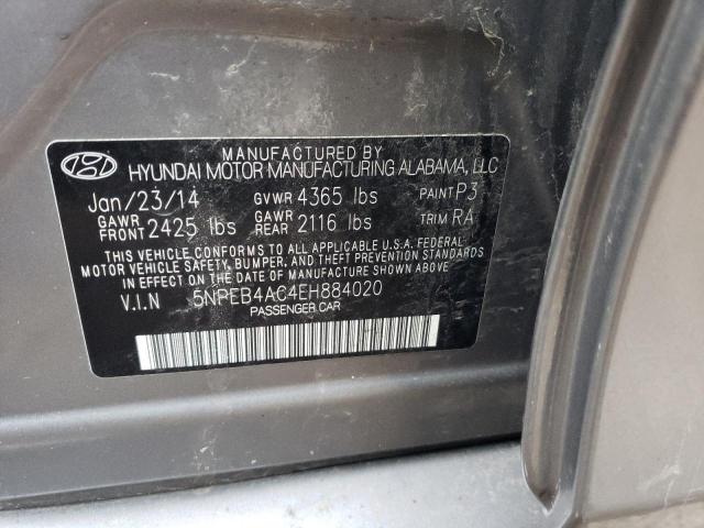 Photo 11 VIN: 5NPEB4AC4EH884020 - HYUNDAI SONATA GLS 