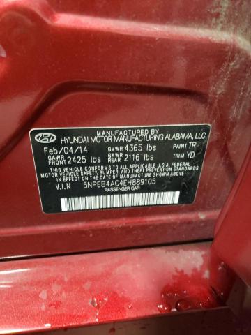 Photo 11 VIN: 5NPEB4AC4EH889105 - HYUNDAI SONATA GLS 