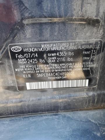 Photo 11 VIN: 5NPEB4AC4EH891601 - HYUNDAI SONATA GLS 