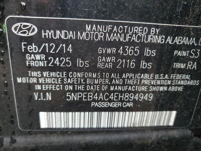 Photo 11 VIN: 5NPEB4AC4EH894949 - HYUNDAI SONATA 