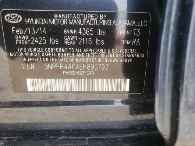 Photo 9 VIN: 5NPEB4AC4EH895793 - HYUNDAI SONATA GLS 