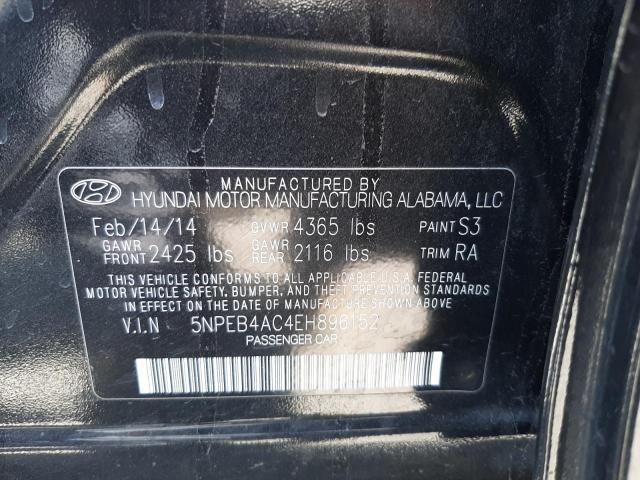 Photo 9 VIN: 5NPEB4AC4EH896152 - HYUNDAI SONATA GLS 