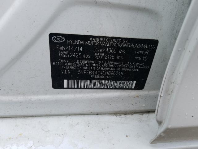 Photo 9 VIN: 5NPEB4AC4EH896748 - HYUNDAI SONATA GLS 