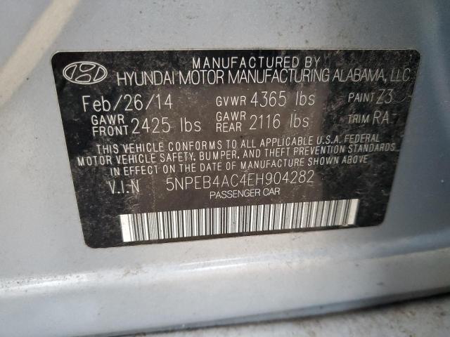 Photo 11 VIN: 5NPEB4AC4EH904282 - HYUNDAI SONATA GLS 