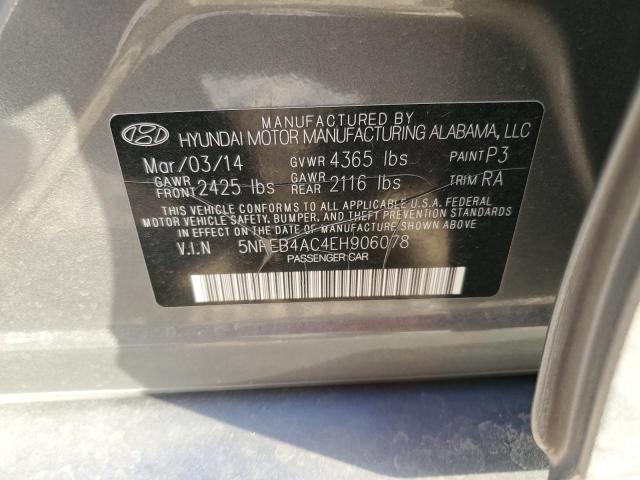 Photo 11 VIN: 5NPEB4AC4EH906078 - HYUNDAI SONATA 