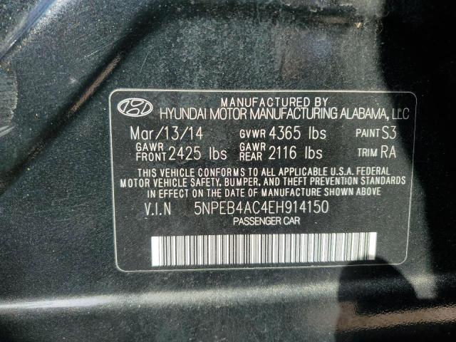 Photo 11 VIN: 5NPEB4AC4EH914150 - HYUNDAI SONATA GLS 