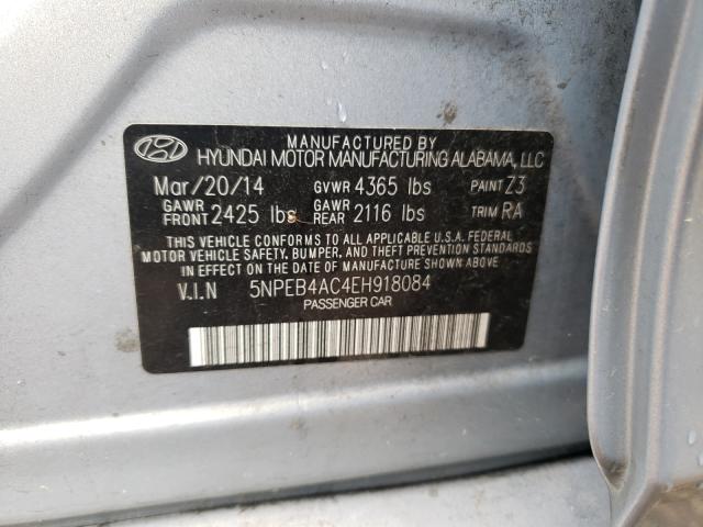 Photo 9 VIN: 5NPEB4AC4EH918084 - HYUNDAI SONATA GLS 