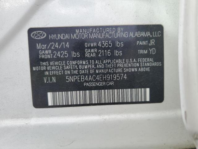 Photo 12 VIN: 5NPEB4AC4EH919574 - HYUNDAI SONATA GLS 