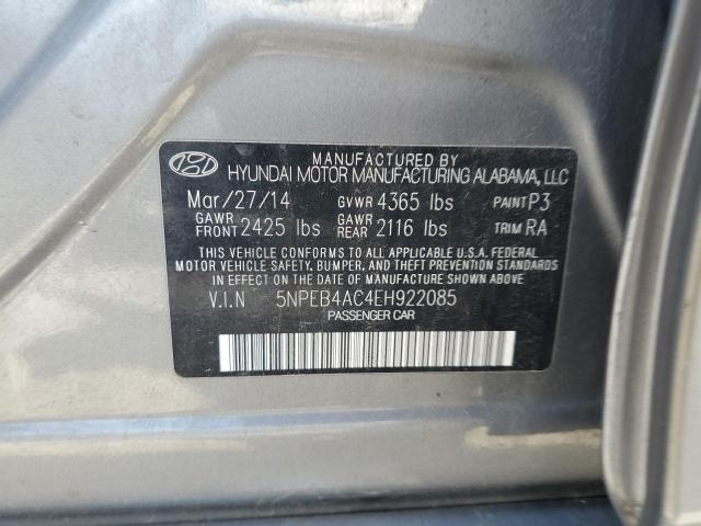 Photo 12 VIN: 5NPEB4AC4EH922085 - HYUNDAI SONATA 