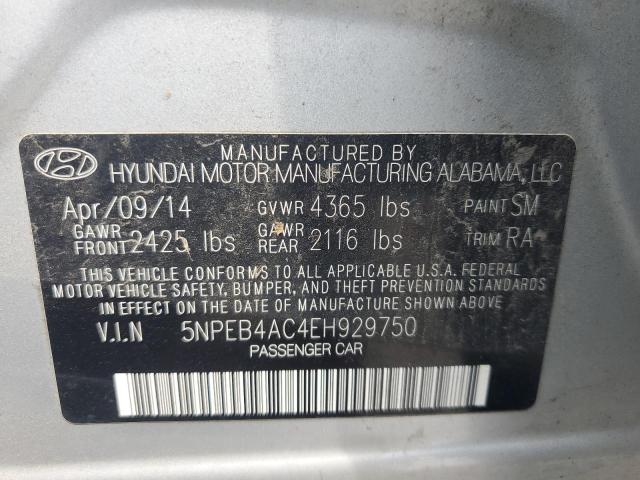 Photo 11 VIN: 5NPEB4AC4EH929750 - HYUNDAI SONATA 