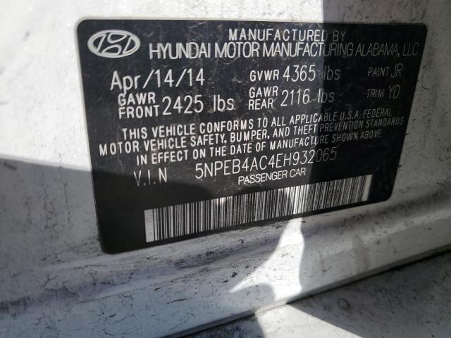 Photo 11 VIN: 5NPEB4AC4EH932065 - HYUNDAI SONATA GLS 