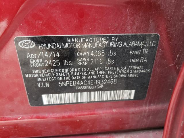 Photo 9 VIN: 5NPEB4AC4EH932468 - HYUNDAI SONATA GLS 