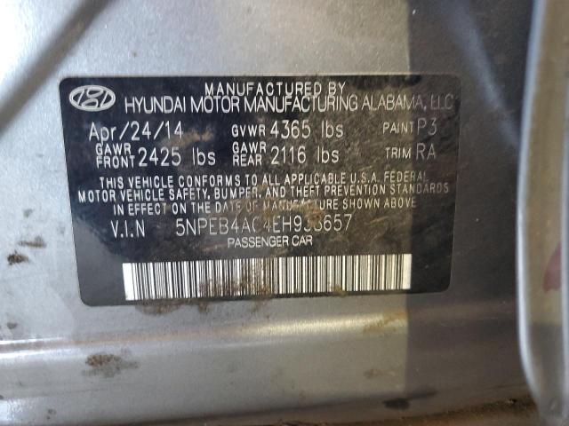 Photo 11 VIN: 5NPEB4AC4EH938657 - HYUNDAI SONATA GLS 