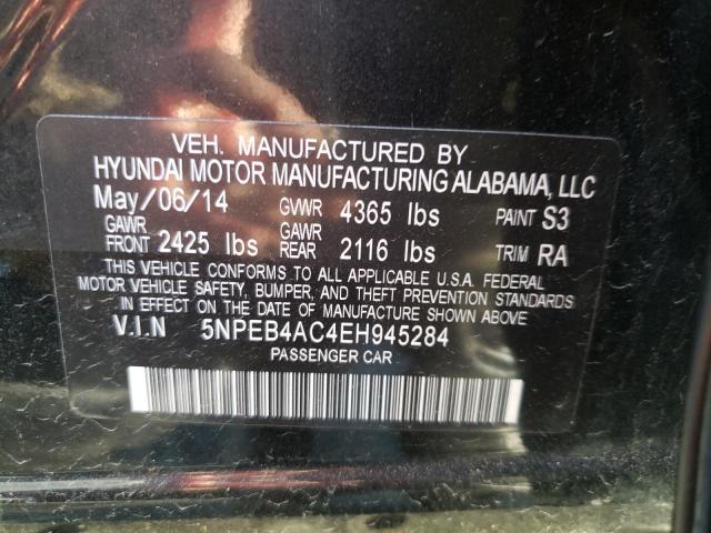 Photo 11 VIN: 5NPEB4AC4EH945284 - HYUNDAI SONATA 