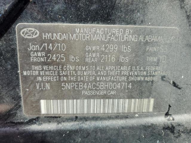 Photo 11 VIN: 5NPEB4AC5BH004714 - HYUNDAI SONATA GLS 