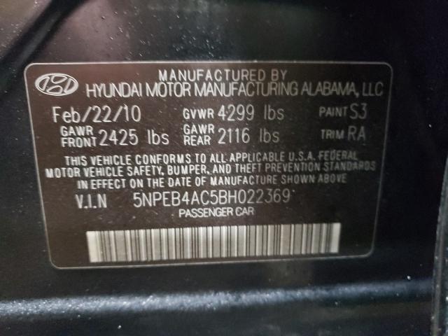 Photo 9 VIN: 5NPEB4AC5BH022369 - HYUNDAI SONATA GLS 