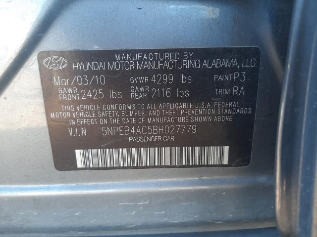 Photo 9 VIN: 5NPEB4AC5BH027779 - HYUNDAI SONATA GLS 