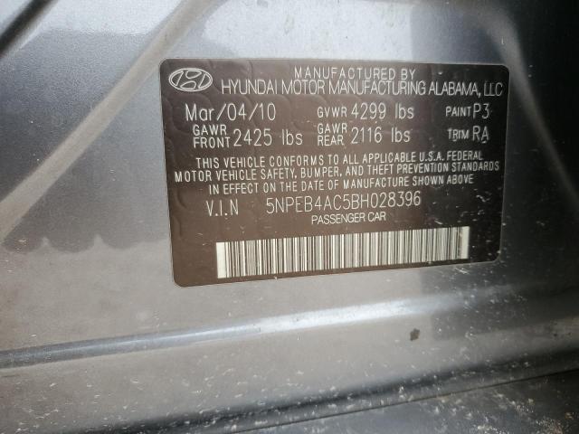 Photo 11 VIN: 5NPEB4AC5BH028396 - HYUNDAI SONATA 