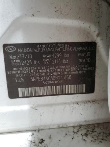 Photo 11 VIN: 5NPEB4AC5BH035168 - HYUNDAI SONATA 